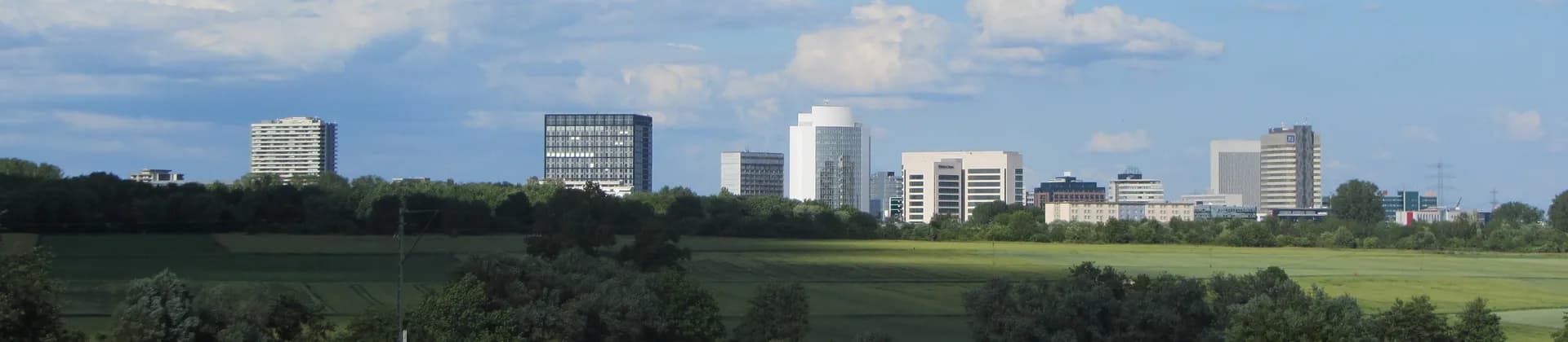 Skyline von Eschborn vom Sulzbacher Feld